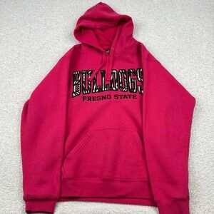 J. America Fresno State Bulldogs Pink Pullover Hoodie Sweatshirt Womens Medium